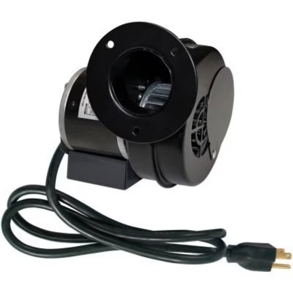 J&D PSC Inflation Blower VBM60A-PC, Round Opening, with Damper Door and Cord, 60 CFM, 115V, J & D Mfg, Mfr#: VBM60A-PC